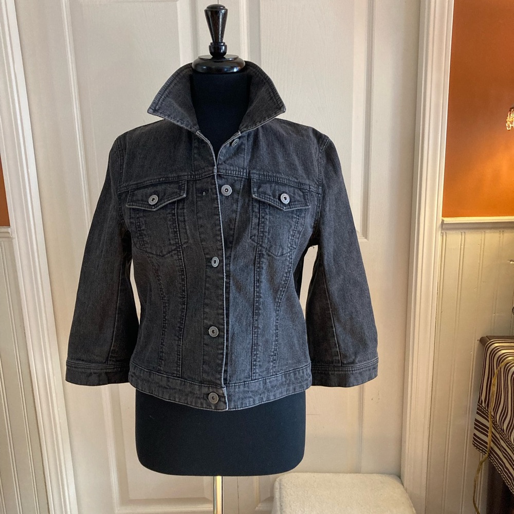 Charcoal Gray Denim Jacket